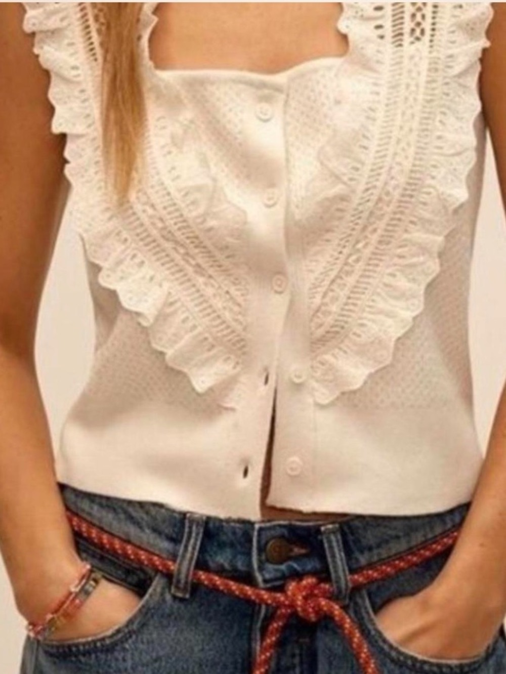 Pilcro
Crafted Bib Sweater Tank - M